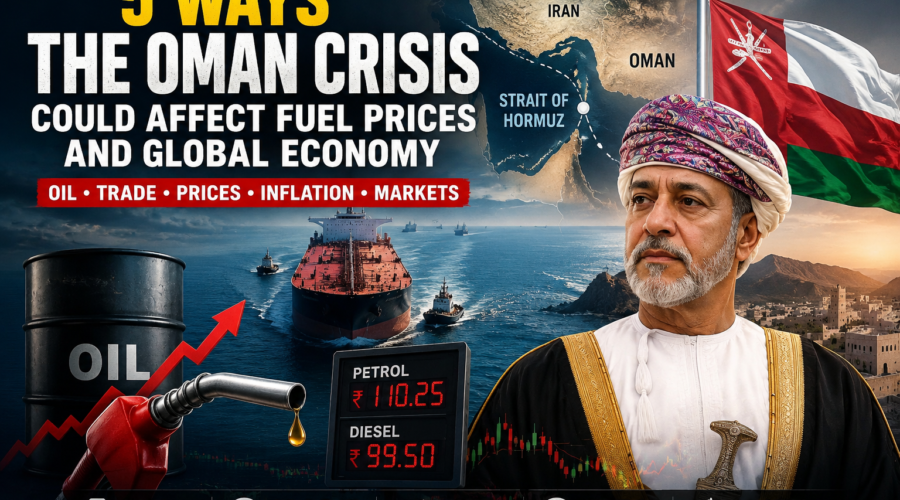 Image showing Oman crisis affect on globe