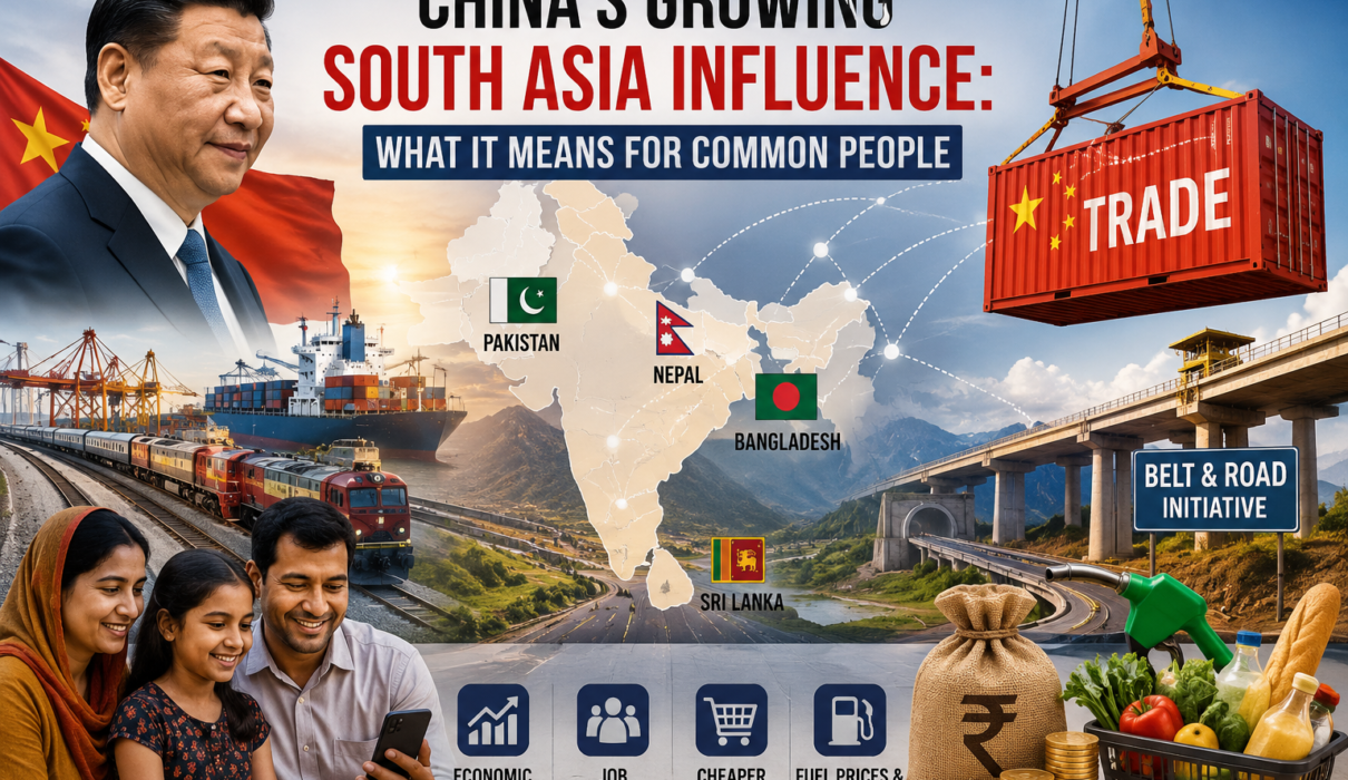 China's increasing south asia trade