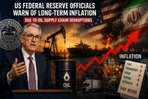 “Your money may soon buy less than you think — US Federal Reserve officials are warning that oil supply chain disruptions could fuel long-term inflation.”
