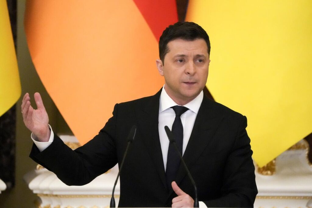 Ukrainian President Volodymyr Zelensky