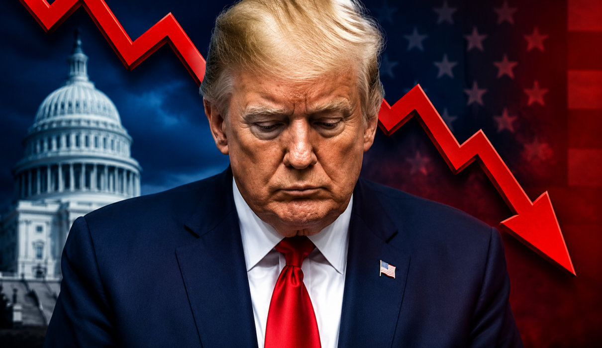 Trump approval hits new low.
