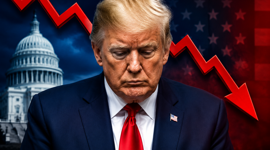 Trump approval hits new low.